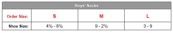 Hanes Boys Size Chart