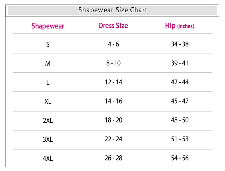 Maidenform Boy Shorts Size Chart